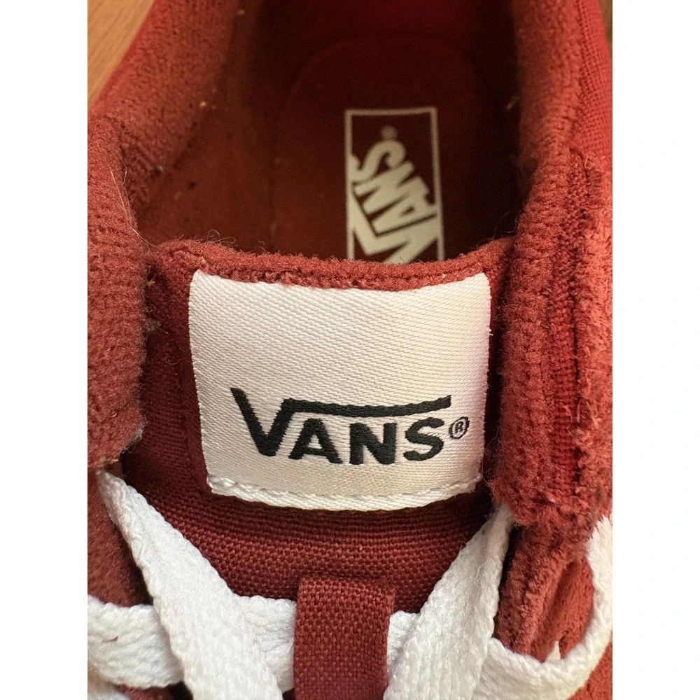 Vans‎ Seldan Lace Up Gum Sidewall Skate Sneaker Youth 3.5 Dark Red Pomegranate